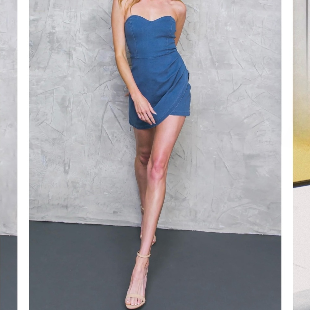 MY CASUAL DAYS DENIM ROMPER - Picture 6 of 7